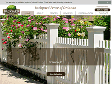 Tablet Screenshot of mybackyardfence.com